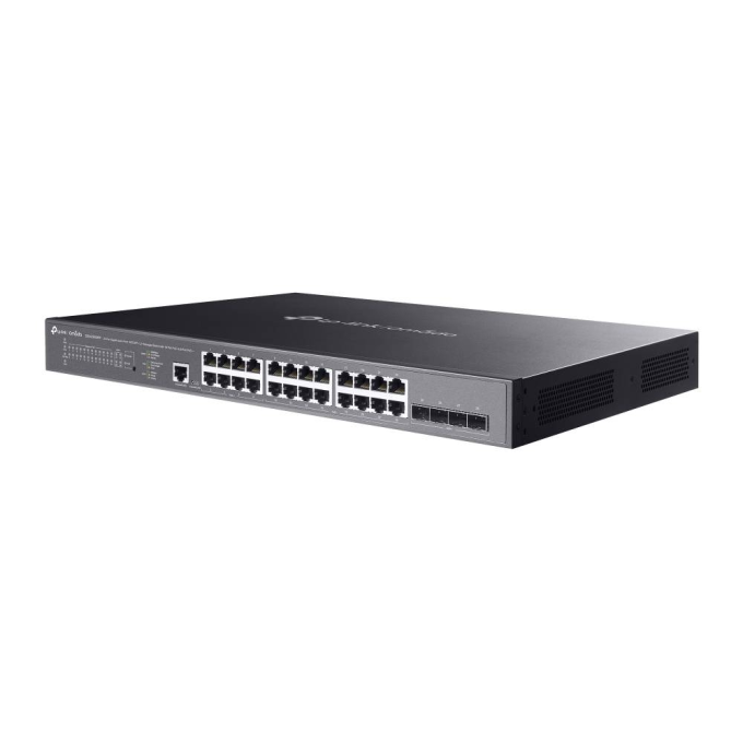 24-портовый гигабитный управляемый РоЕ-коммутатор TP-LINK SG3428XMPP OMADA уровня L2+ с 4 SFP+ слотами 10G