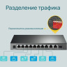 Коммутатор TP-LINK TL-SG1210MP 10-портовый гигабитный настольный на 8 портов PoE