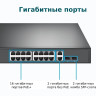 Коммутатор TP-LINK TL-SG1218MP 18-портовый с 16 портами PoE+