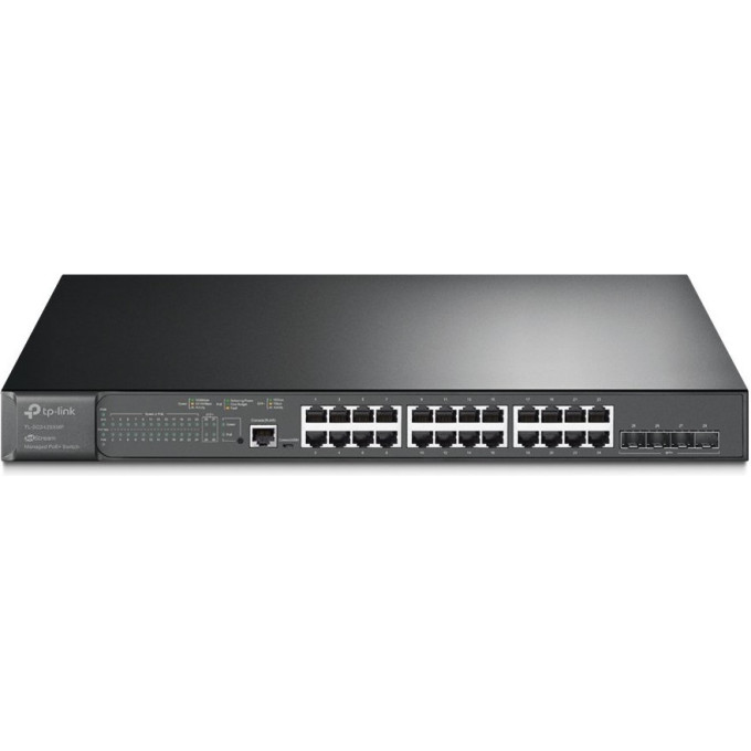 Коммутатор TP-LINK TL-SG3428XMP 24-портовый с четырьмя слотами SFP+ 10 Гбит/с