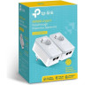 Комплект адаптеров TP-LINK POWERLINE AV600 TL-PA4020P KIT со встроенной розеткой