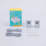 Комплект адаптеров TP-LINK POWERLINE AV600 TL-PA4020P KIT со встроенной розеткой
