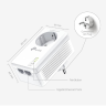 Комплект гигабитных Powerline-адаптеров TP-LINK TL-PA7027P KIT AV1000 со встроенной розеткой