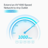 Комплект гигабитных Powerline-адаптеров TP-LINK TL-PA7027P KIT AV1000 со встроенной розеткой