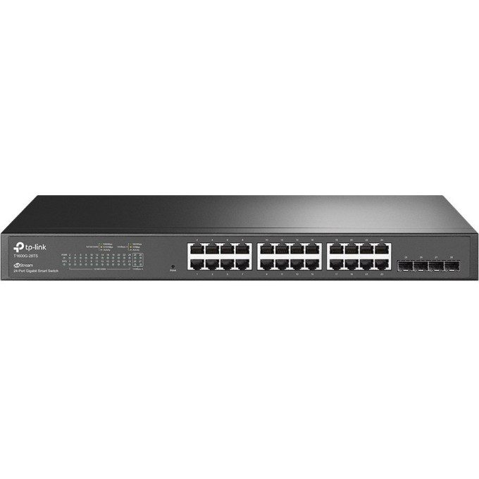 Smart-коммутатор TP-LINK T1600G-28TS (TL-SG2424) 24-портовый гигабитный с 4 SFP-слотами