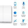 Умный 2-клавишный, 1-позиционный выключатель TP-LINK TAPO S220
