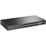 Управляемый коммутатор TP-LINK SG3428XF JETSTREAM уровня 2+ с 20 гигабитными портами SFP, 4 портами SFP+ и 4 комбинированными портами SFP/RJ45